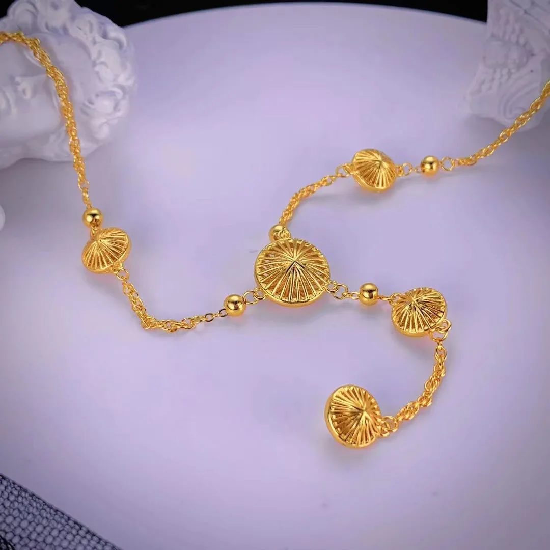 Golden Circle Tassel Necklace